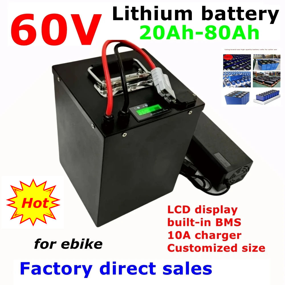 CZ-60V 20Ah 30Ah 40Ah 50Ah 60A – 72V 40Ah Lifepo4 Battery Pack recenzja i cena